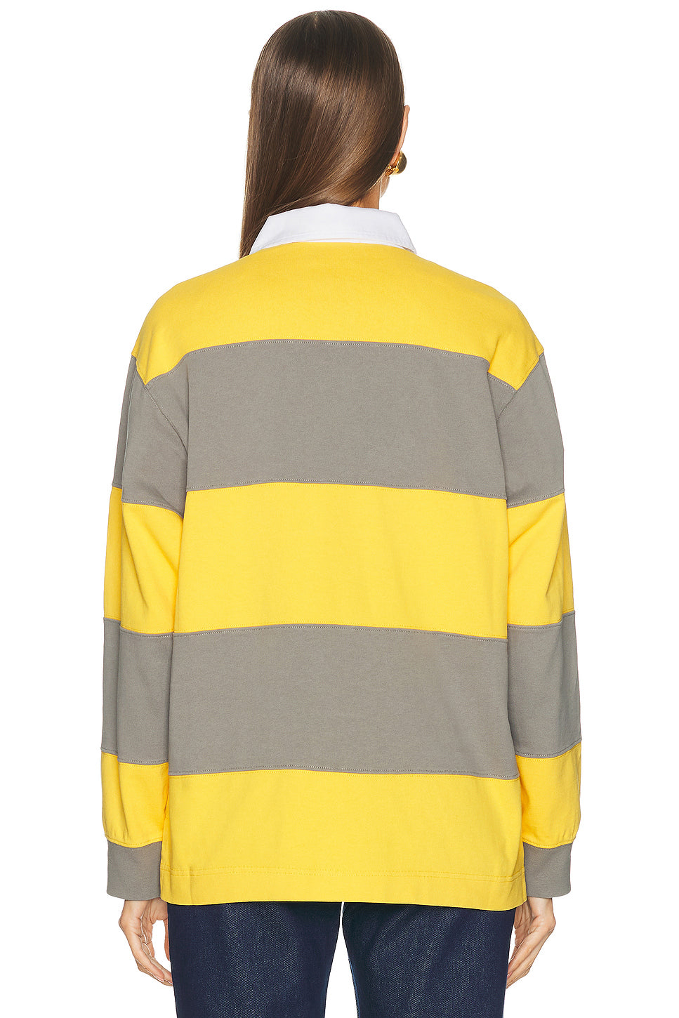 Colour Block Striped Polo
