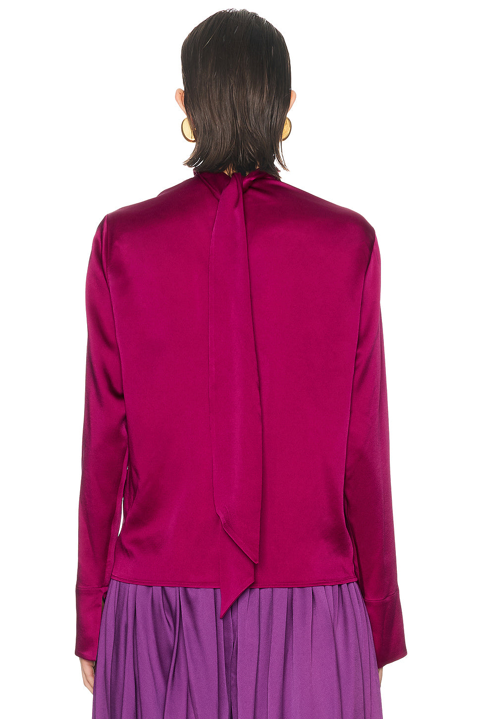 Tie Back Satin Top