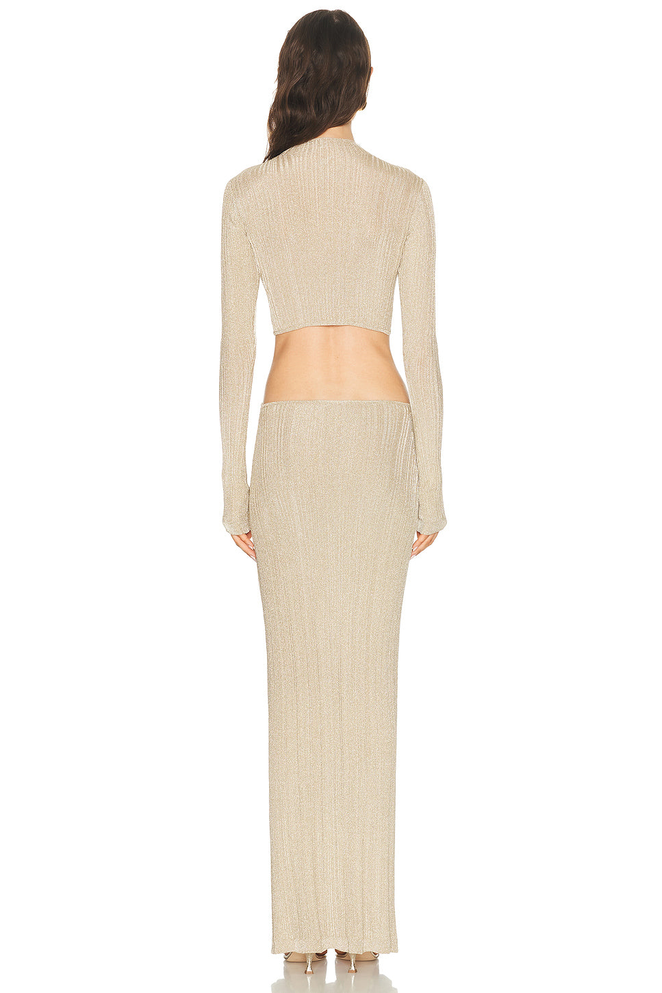 Metallic Twist Maxi Dress
