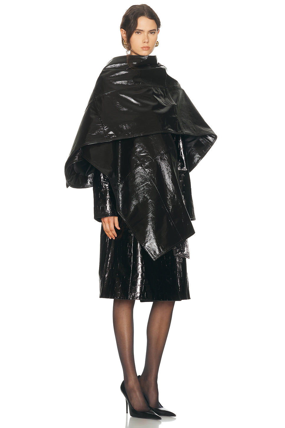 Leather Wrap Cape