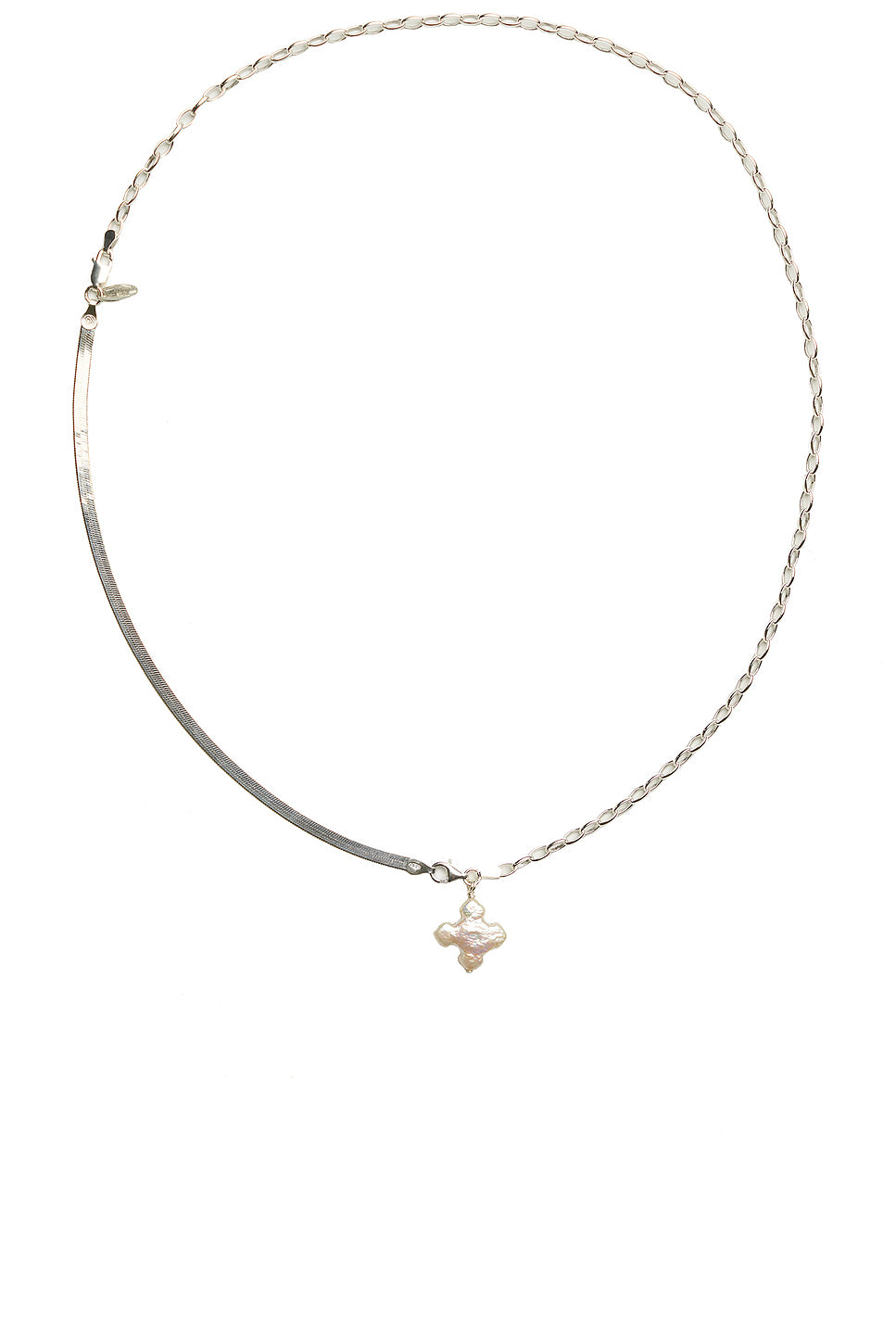 High On Hope Alta Pearl Cross Necklace