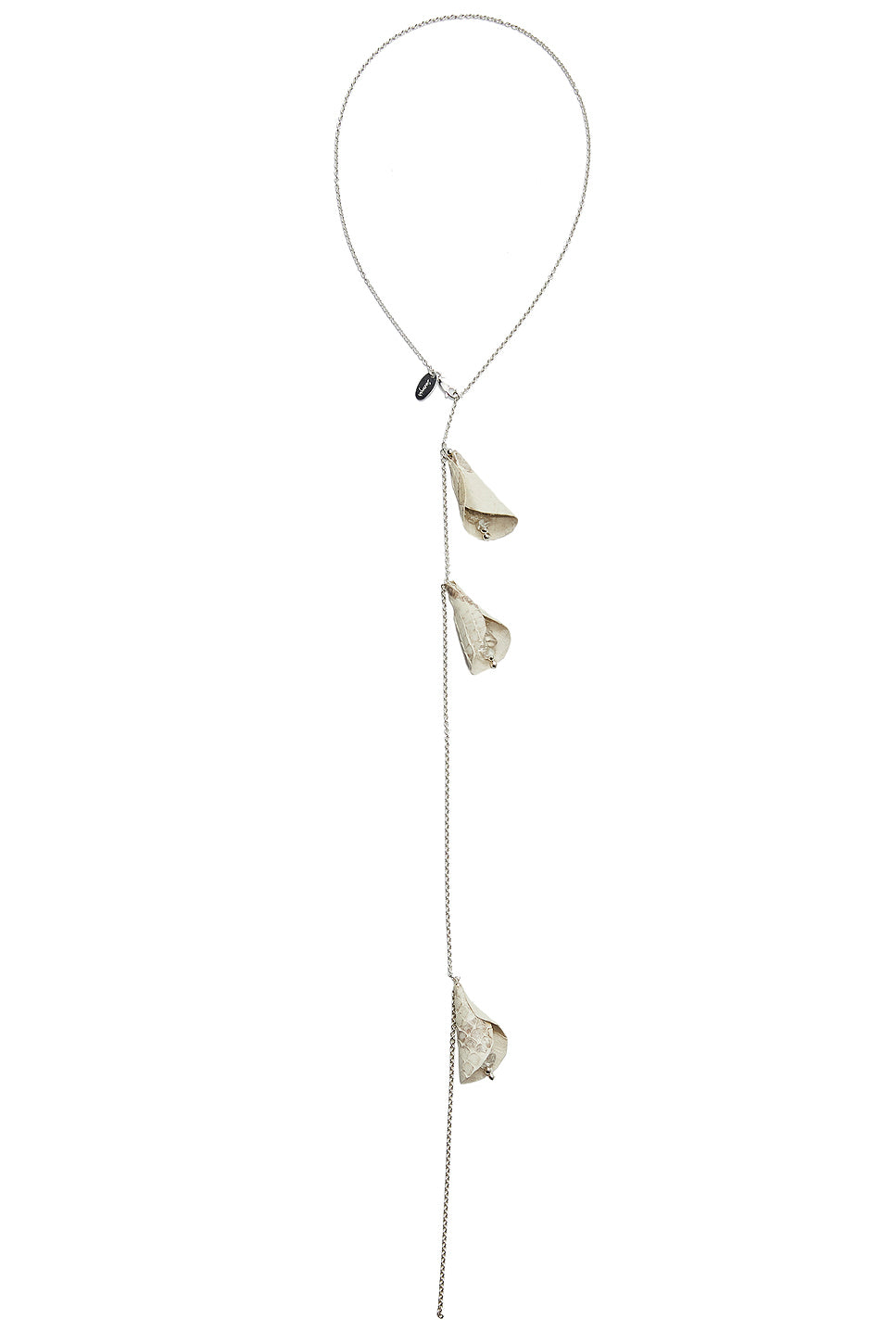 Nessuno Necklace in Python Leather & Clear Quartz
