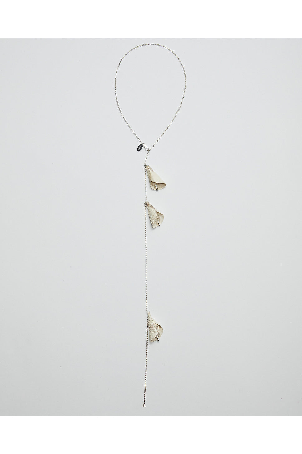 Nessuno Necklace in Python Leather & Clear Quartz