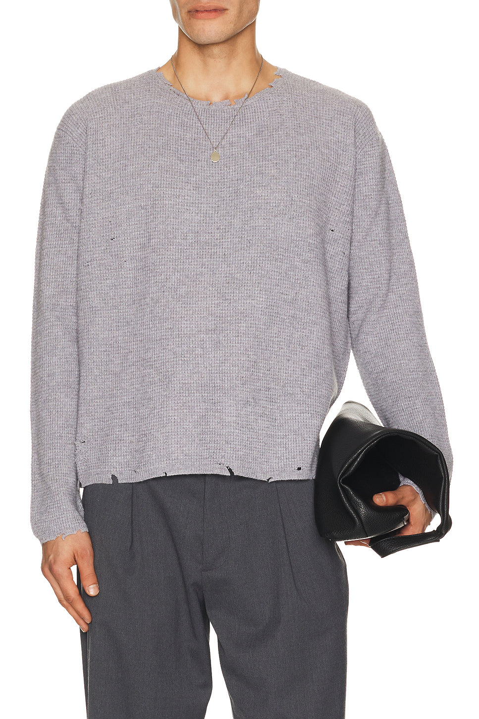 Friends Pullover Waffle Sweater