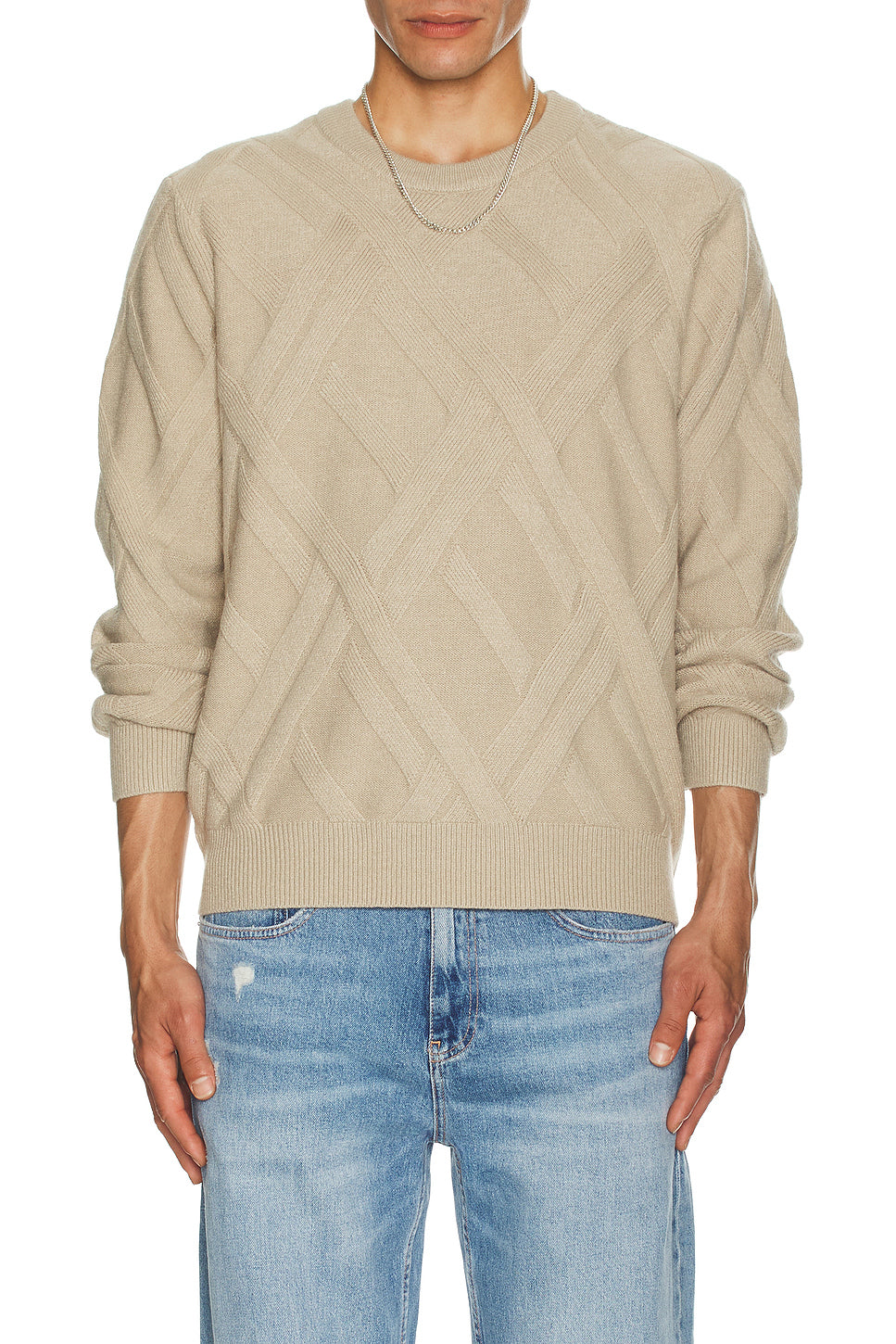 Joseph Grid Cable Sweater