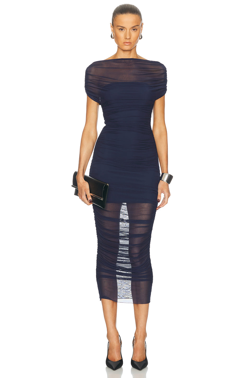 Noel Mesh Midi Dress