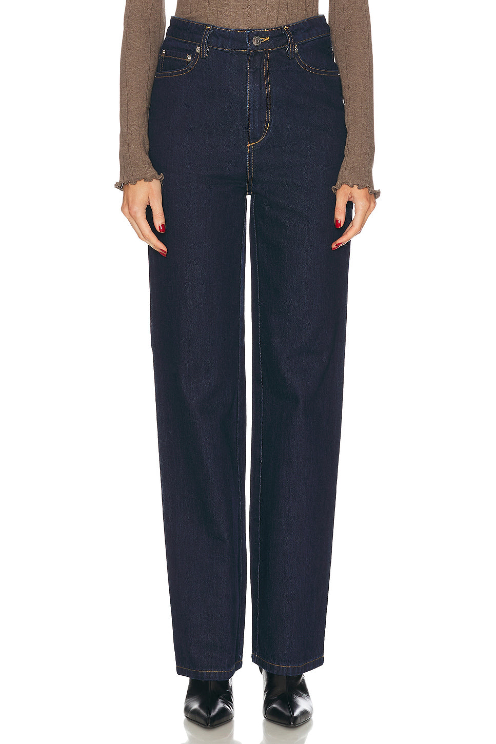 Brooklyn High Rise Straight Jeans