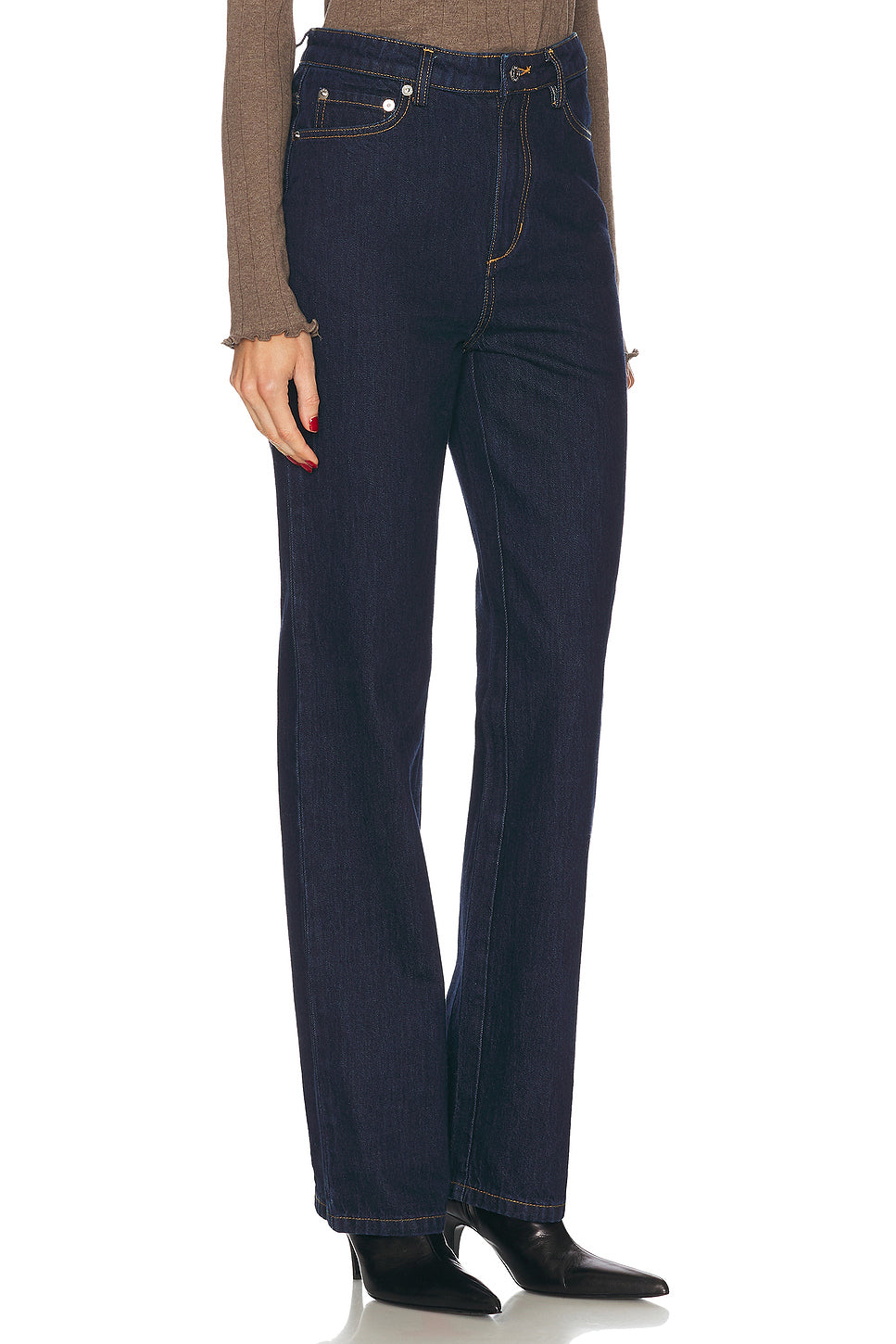 Brooklyn High Rise Straight Jeans