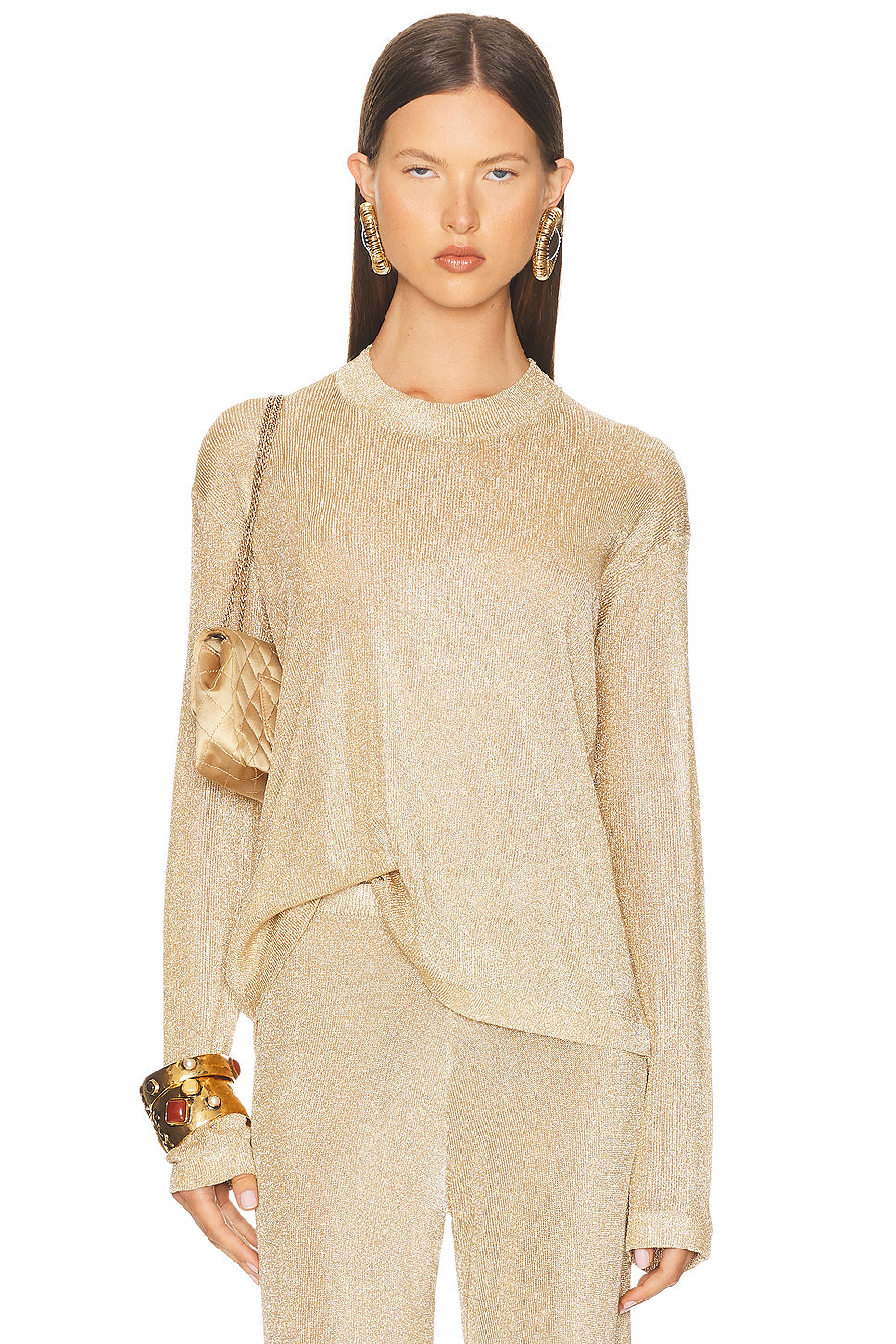 Hana Metallic Top