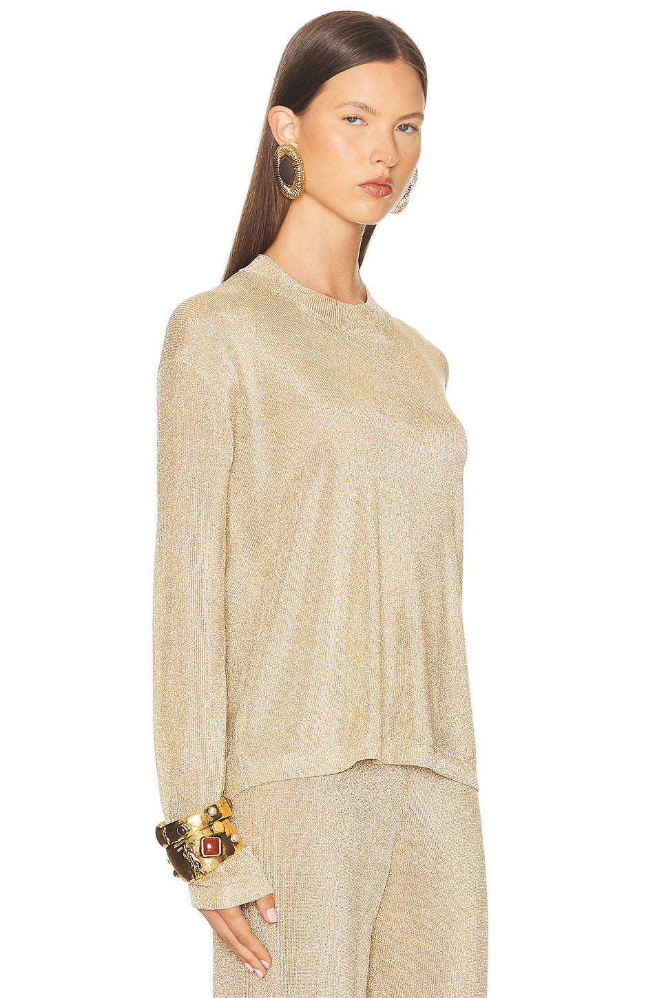 Hana Metallic Top