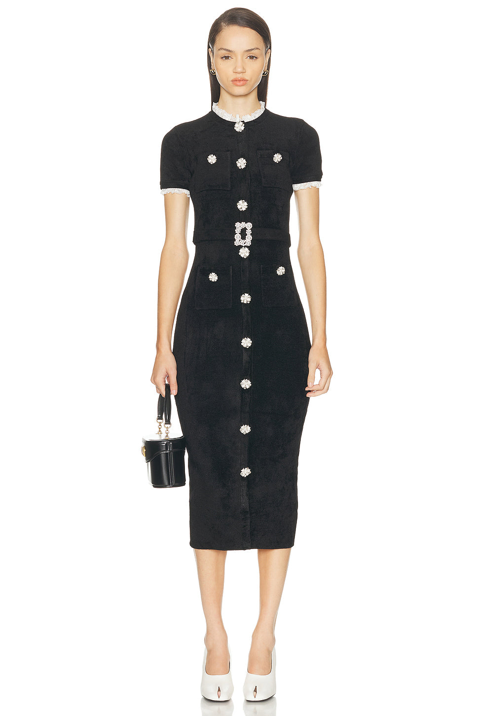 Chenille Knit Midi Dress