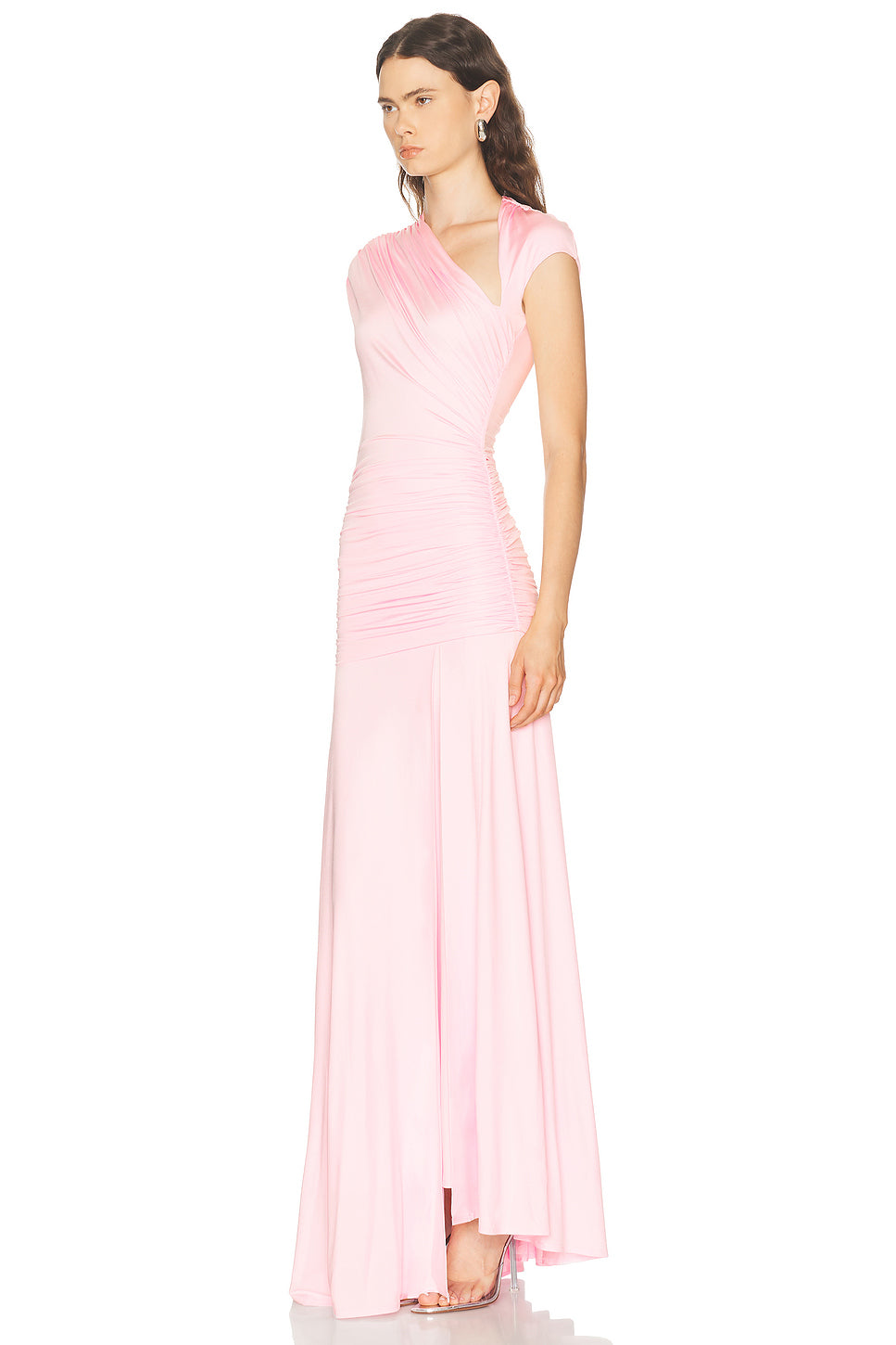 Jersey Draped Maxi Dress
