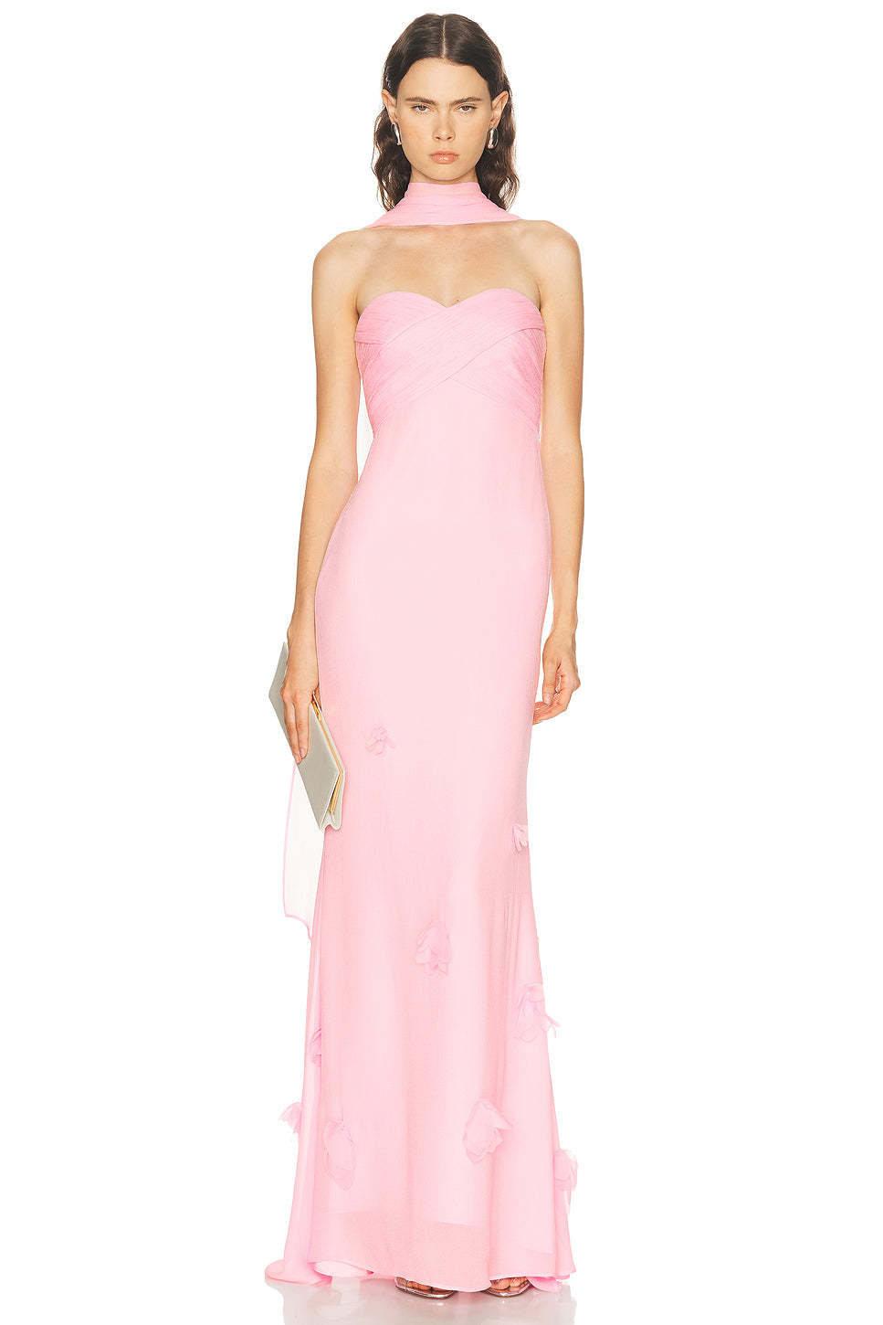 Georgette Scarf Maxi Dress