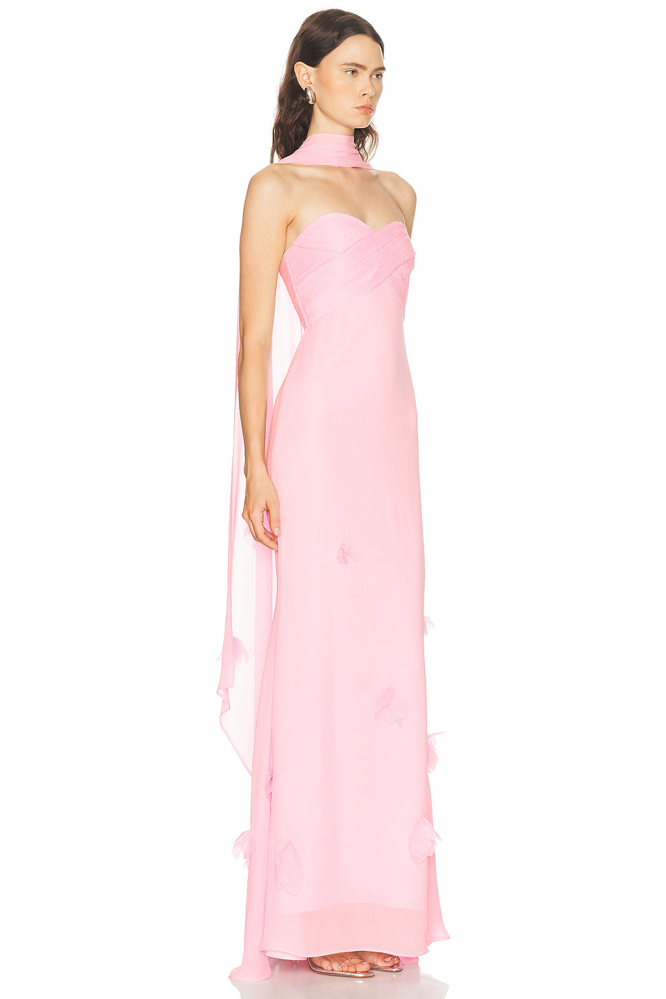 Georgette Scarf Maxi Dress