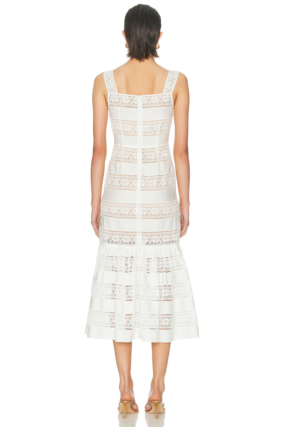 Cotton Embroidered Midi Dress