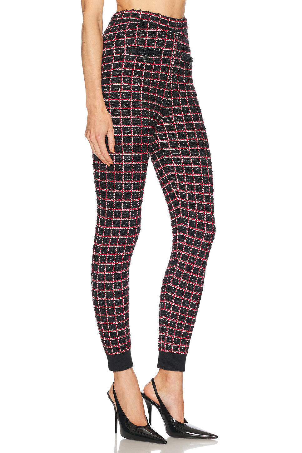 Check Knit Legging