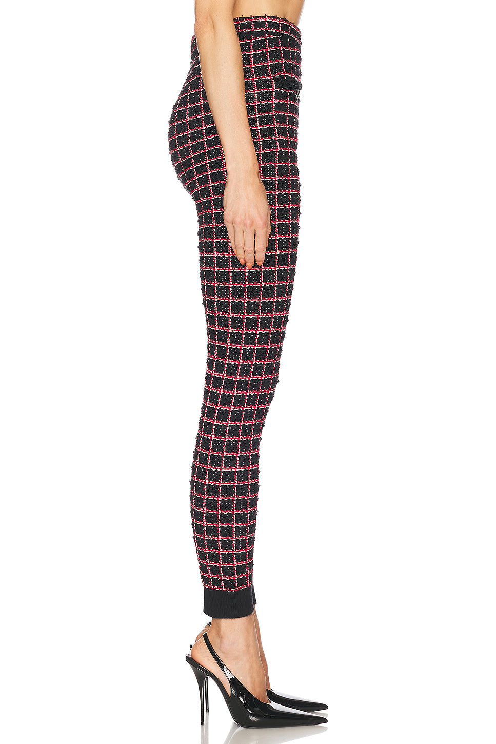Check Knit Legging