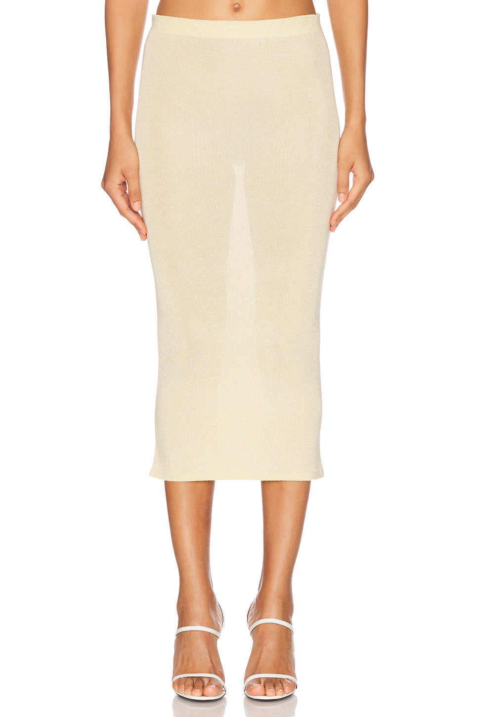 Viscose Knit Midi Skirt