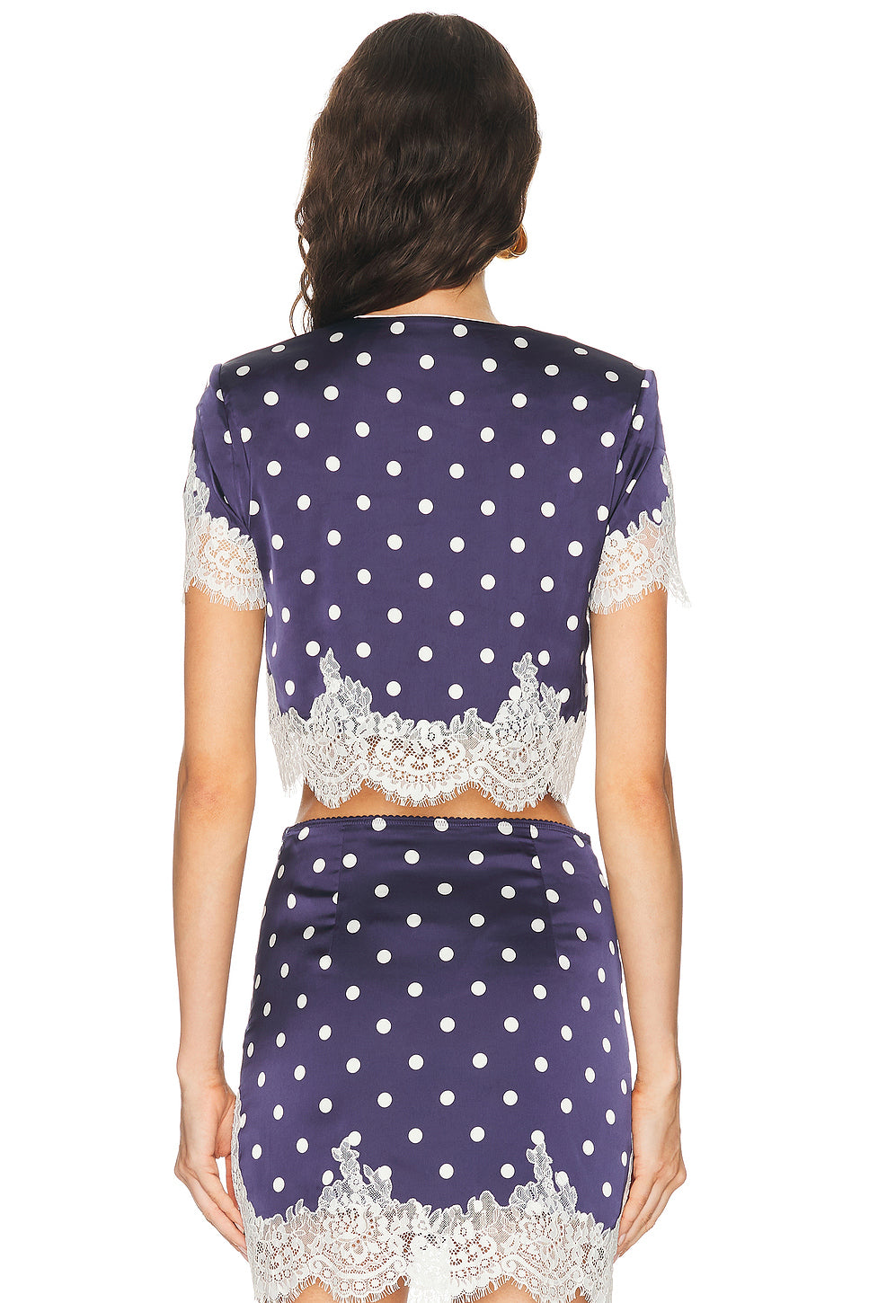 Polka Dot Satin Top