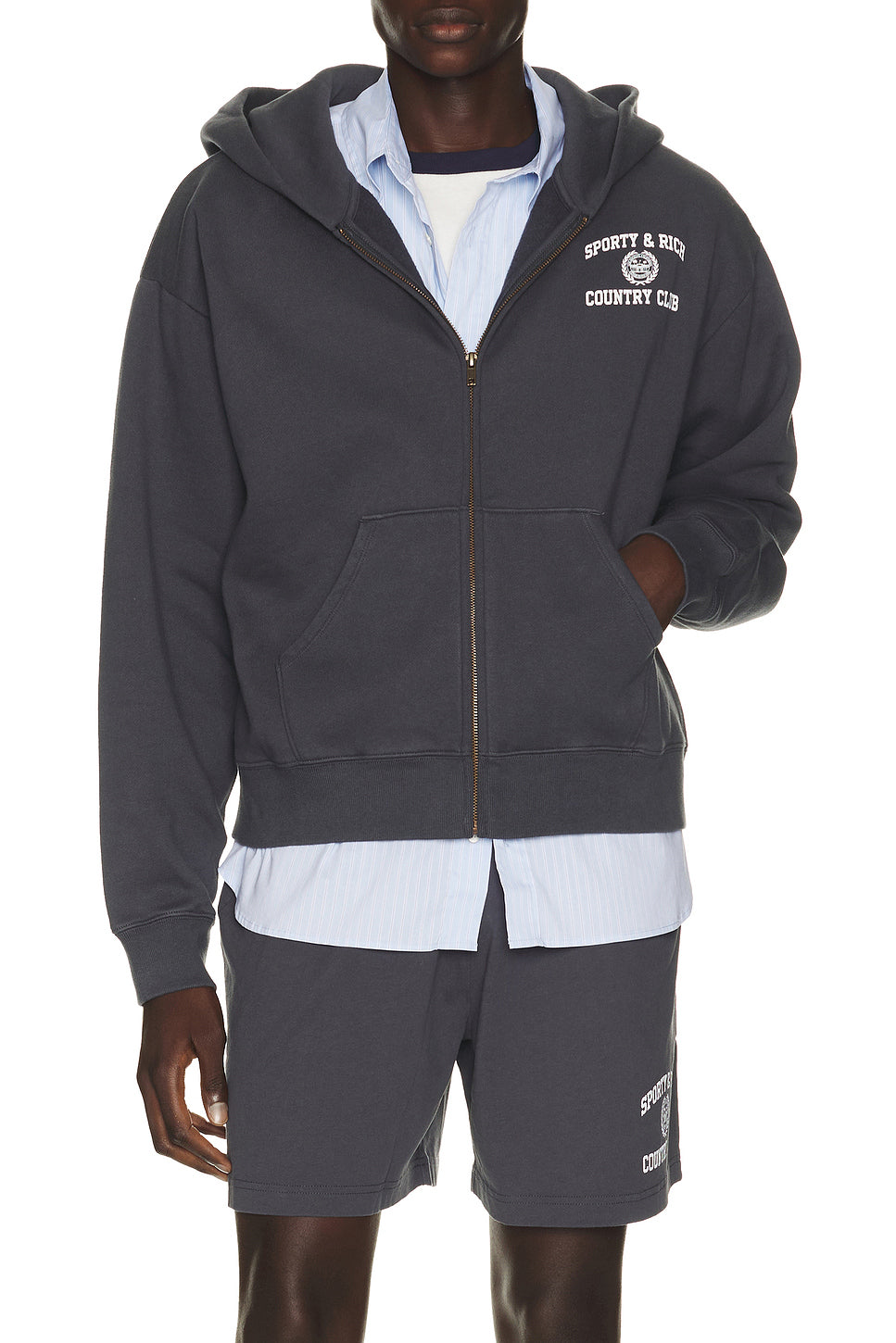 Varsity Crest Zip Hoodie