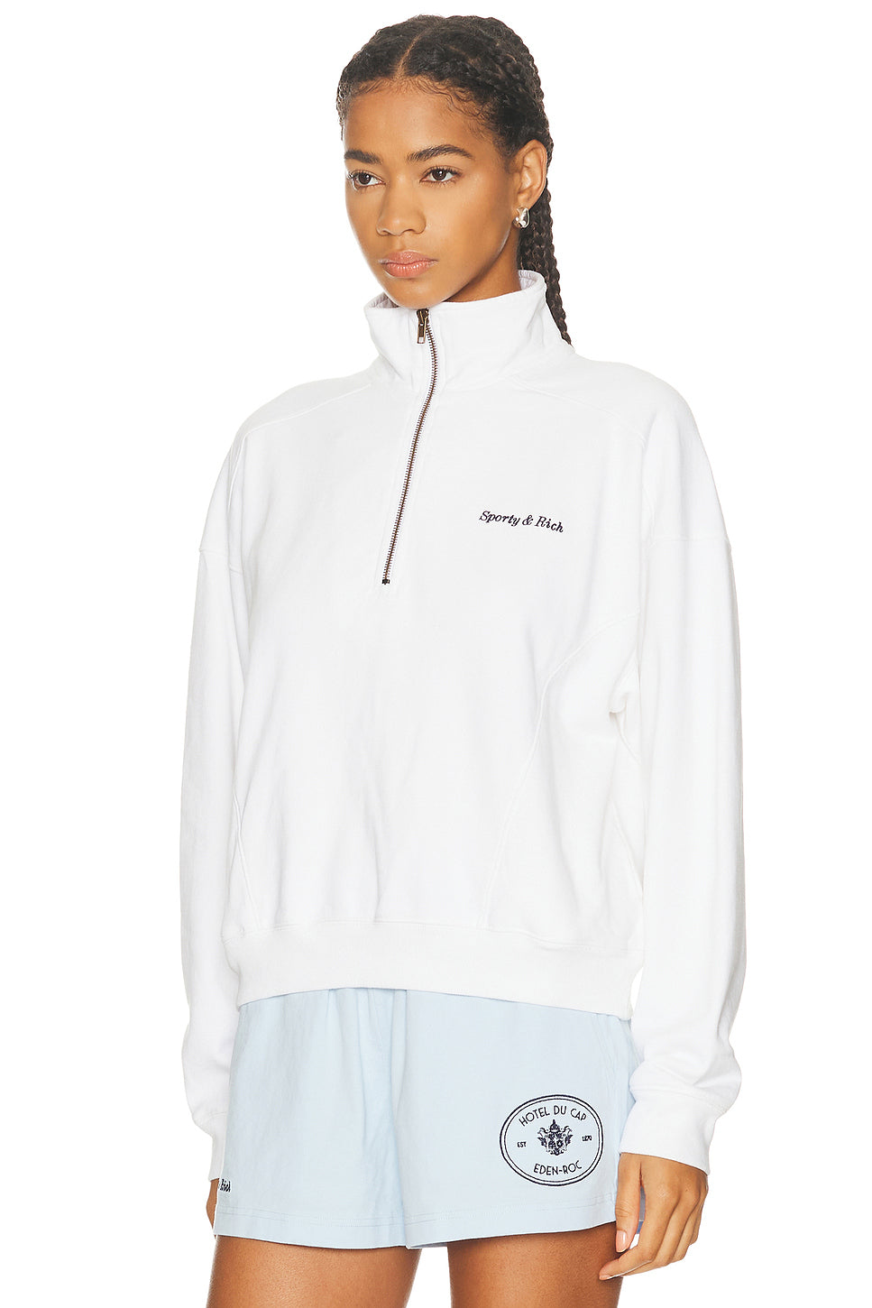 x Hotel Du Cap Eden Roc Eden Crest Quarter Zip Sweatshirt