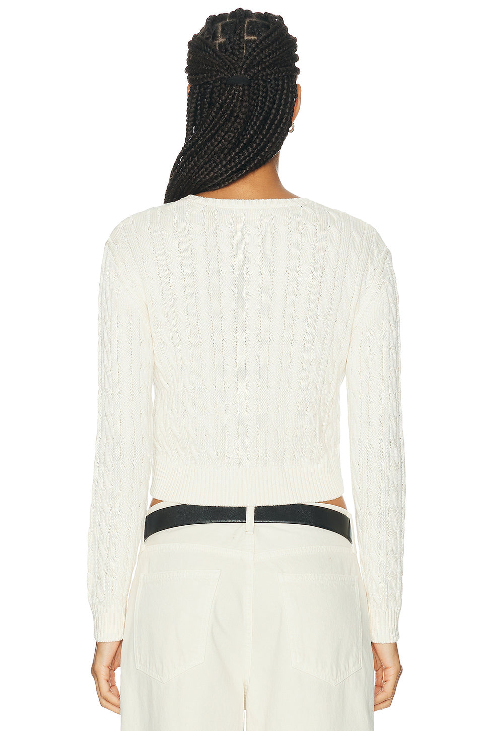 Signature Logo Cable Sweater