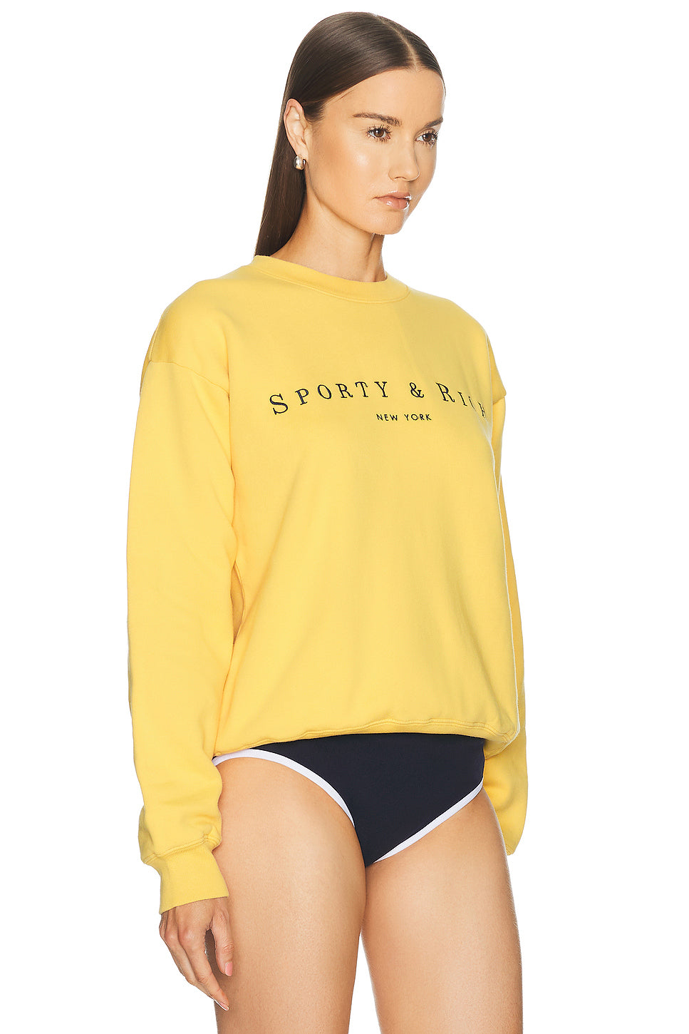 Title Embroidered Crewneck Sweatshirt