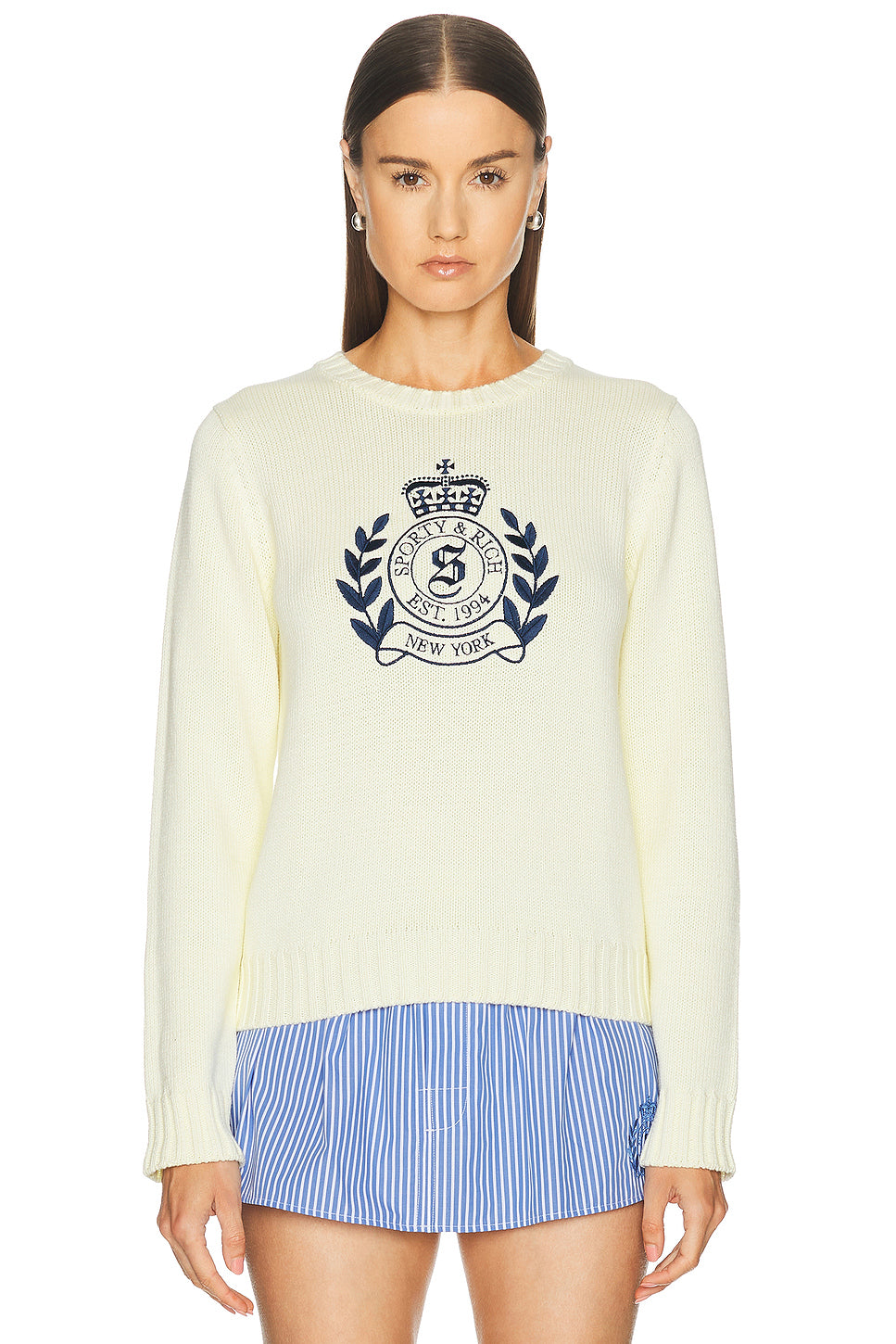 NY Crest Knitted Sweater