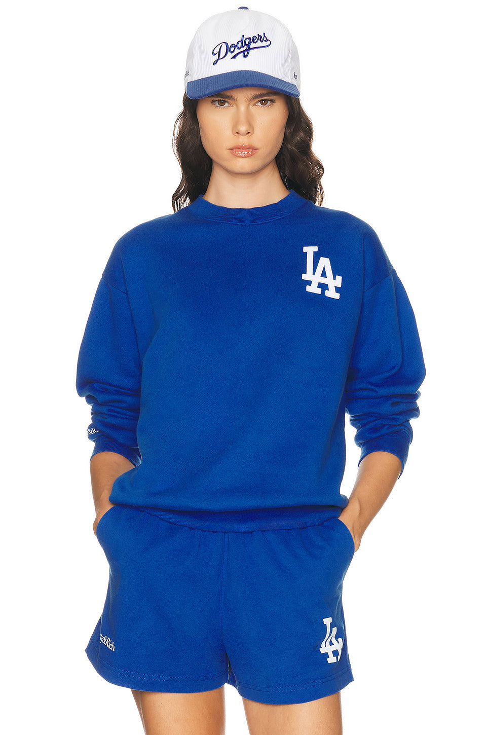 x Dodgers LA Serif Crewneck Sweatshirt