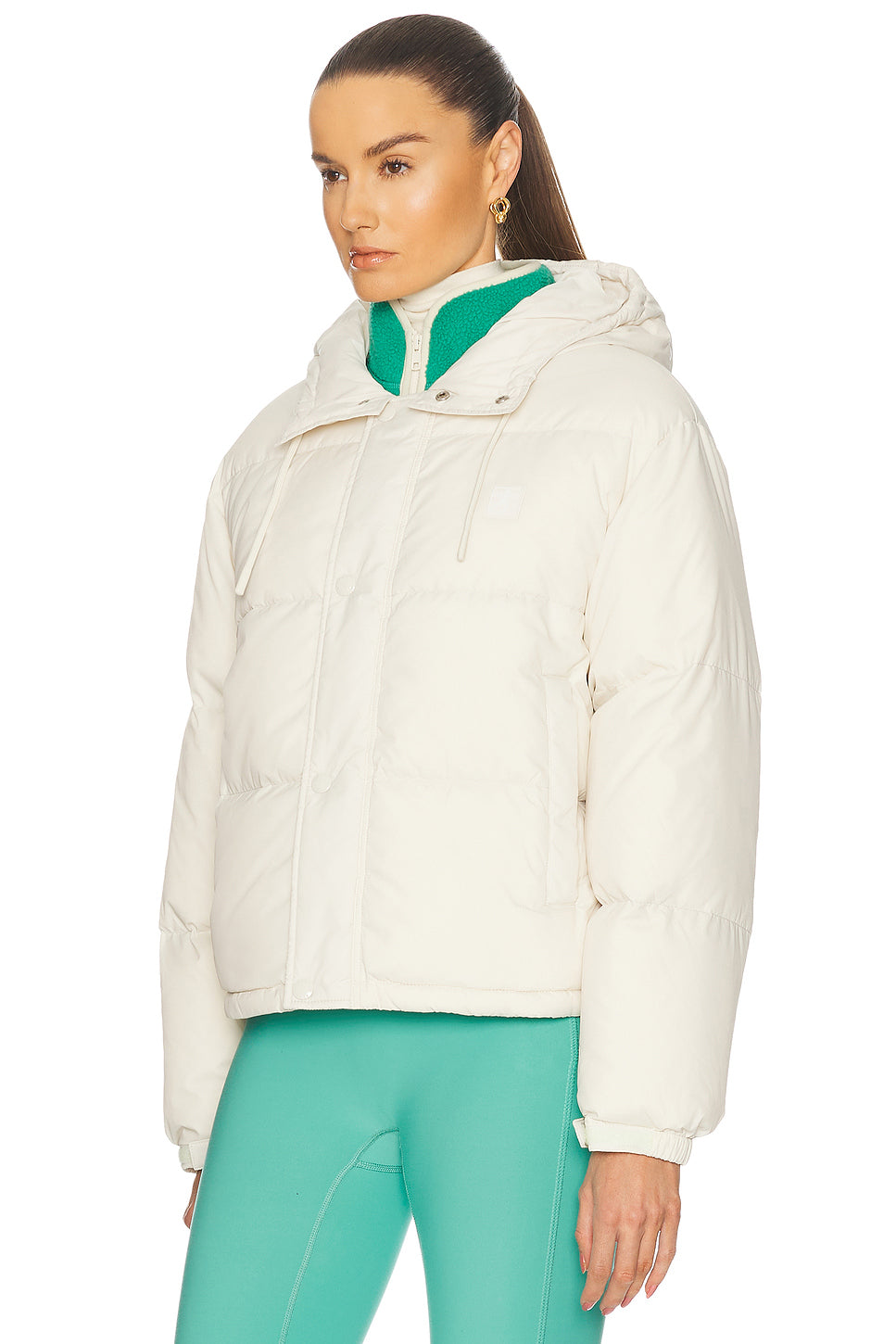 Running Woman Hooded Down Jacket