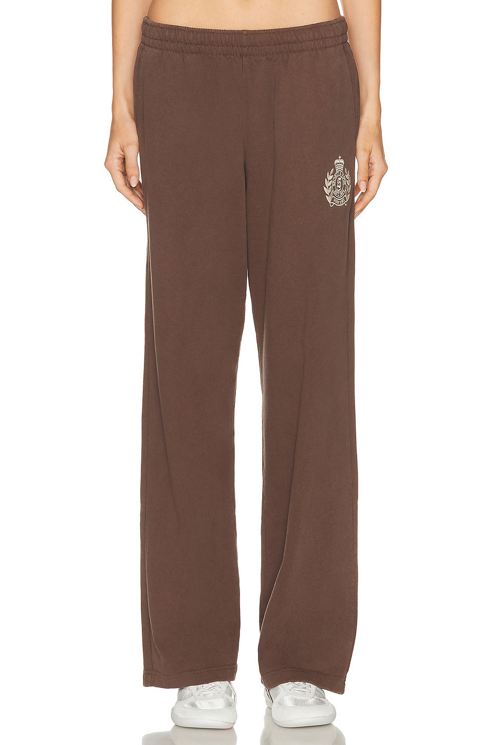 NY Crest Embroidered Wide Sweatpant