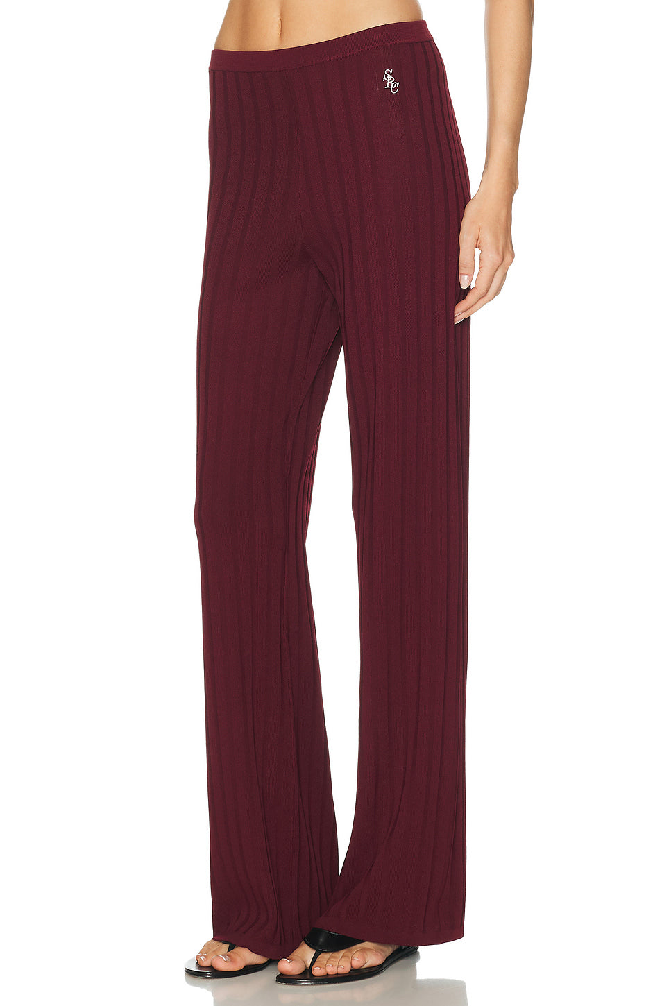 Signature Logo Ribbed Pant