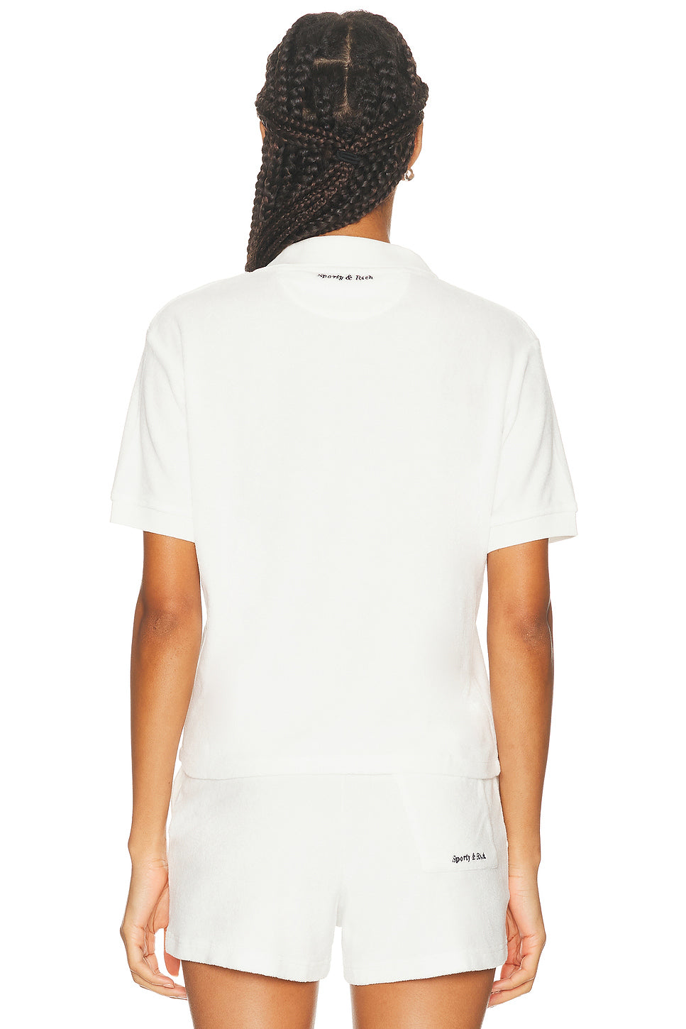 x Hotel Du Cap Eden Roc Eden Script Terry Polo Top