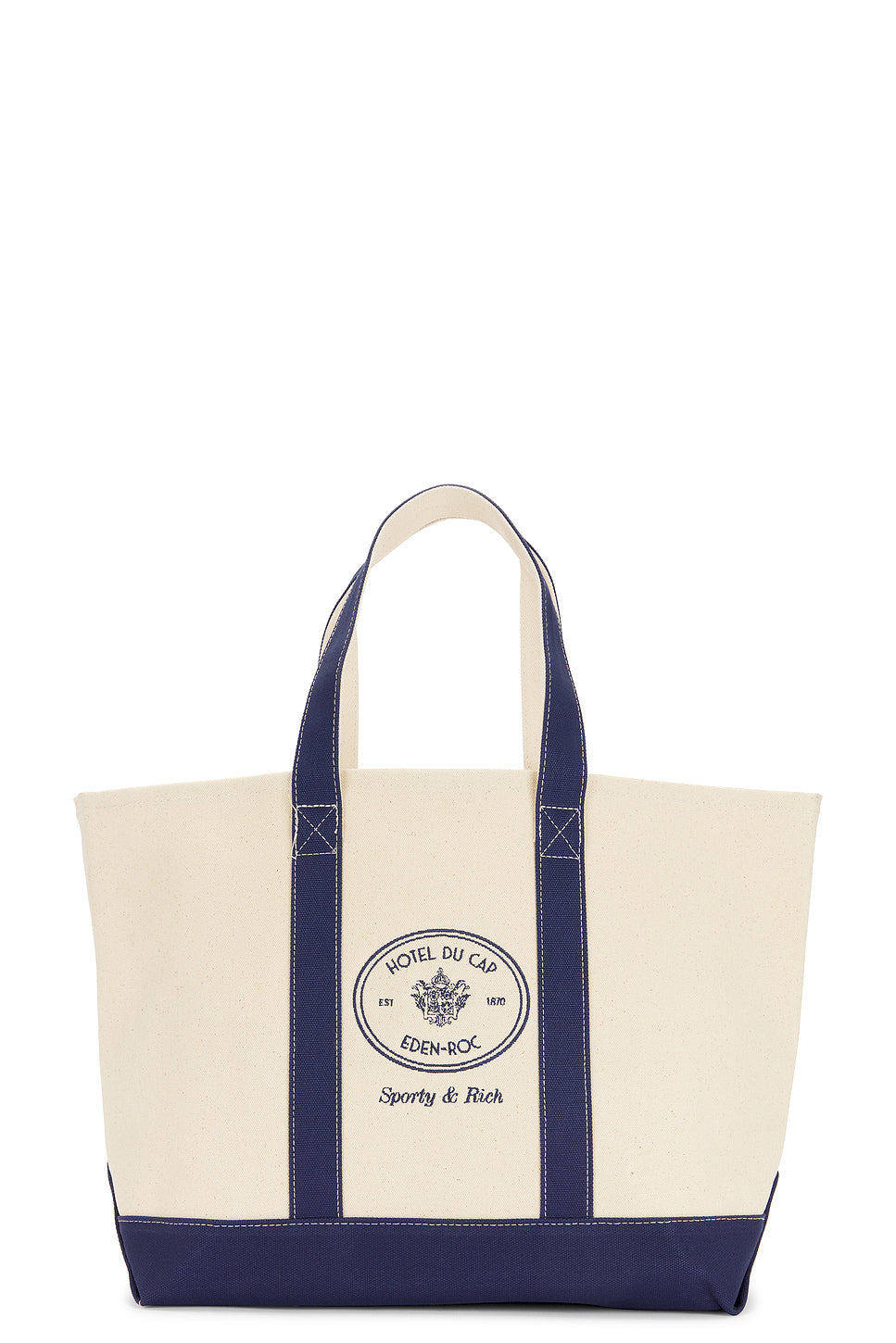 x Hotel Du Cap Eden Roc Eden Crest Two Tone Tote Bag