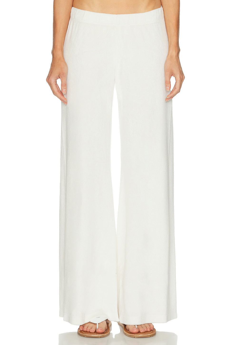 Lito Low Rise Terry Flare Pant