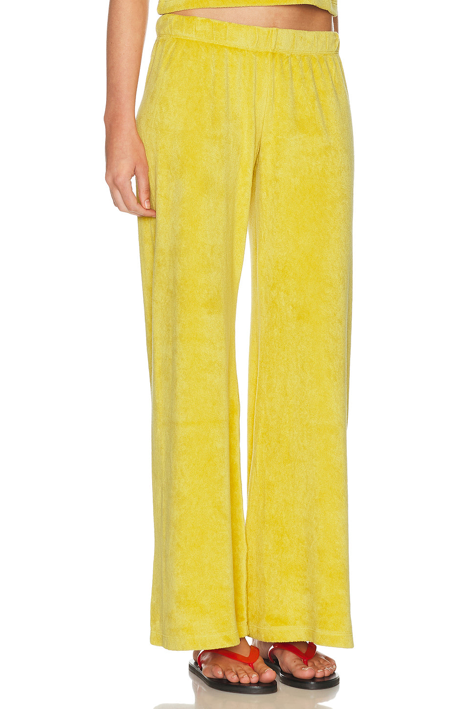 Lito Low Rise Terry Flare Pant