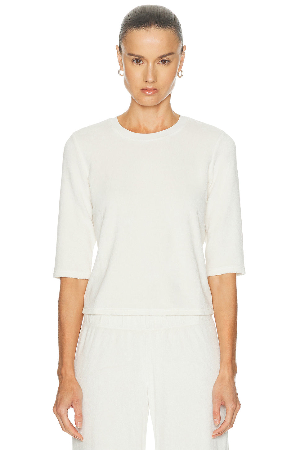 Corfu Elbow Sleeve Terry Tee