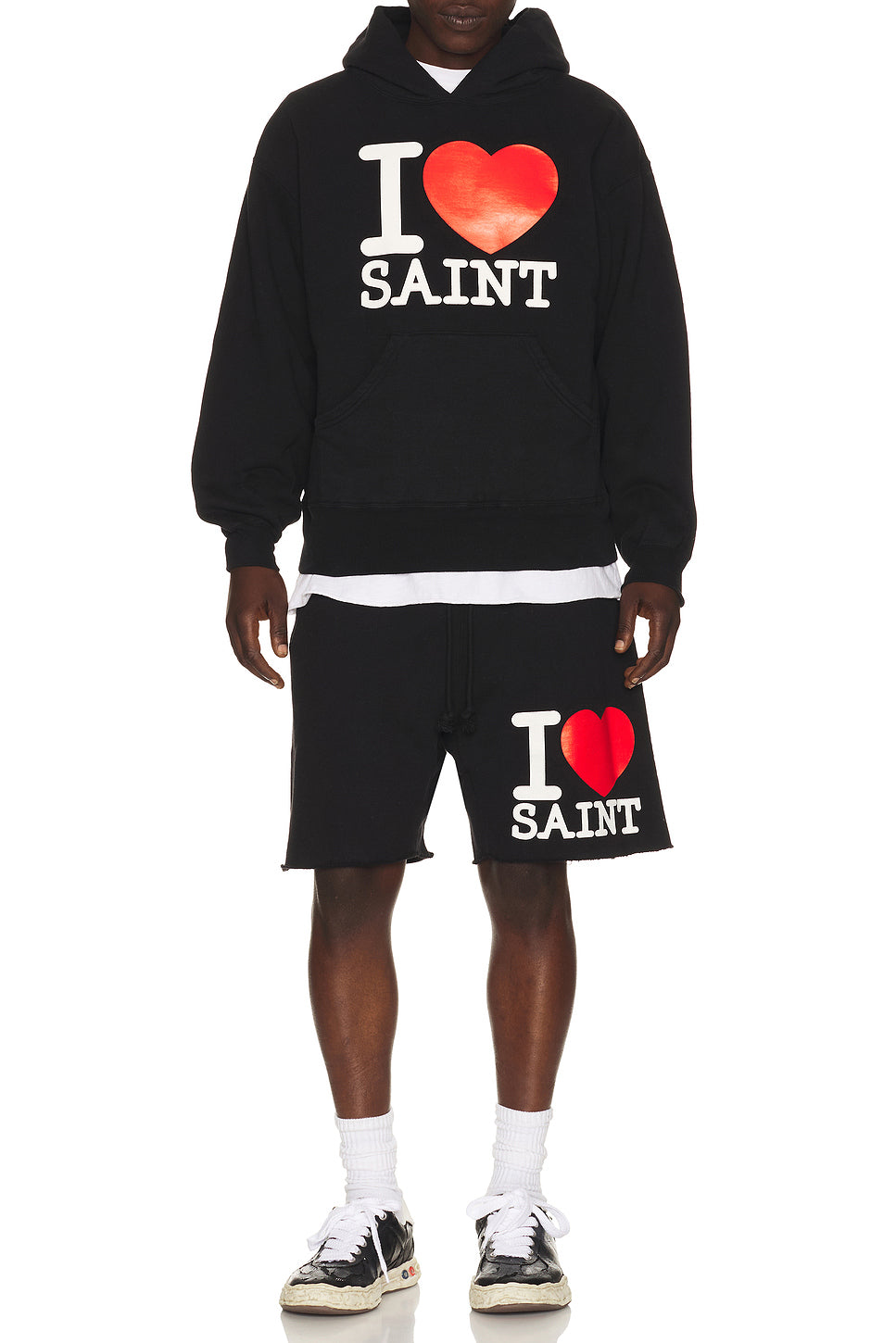 I Love Saint Sweat Shorts
