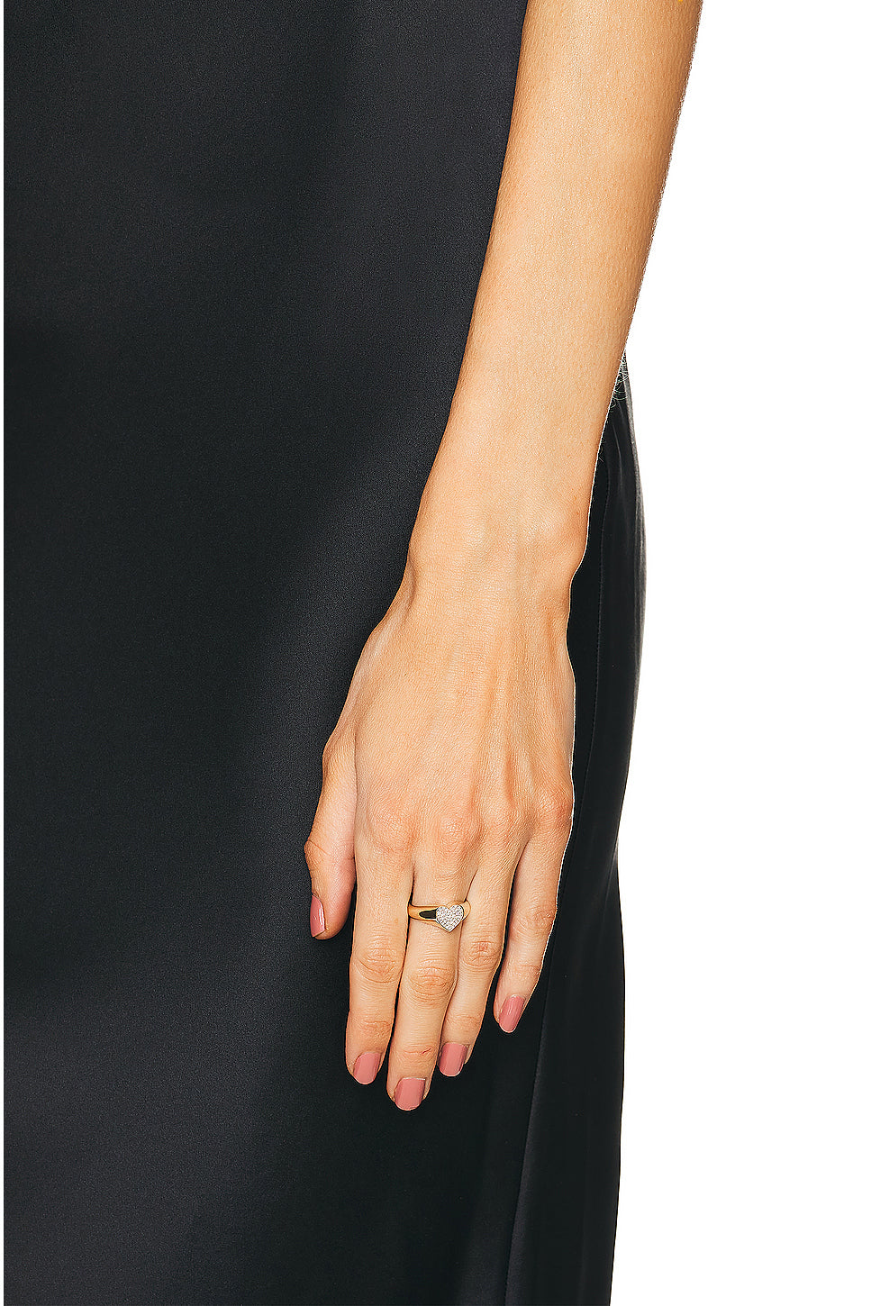 Small Pave Heart Ring