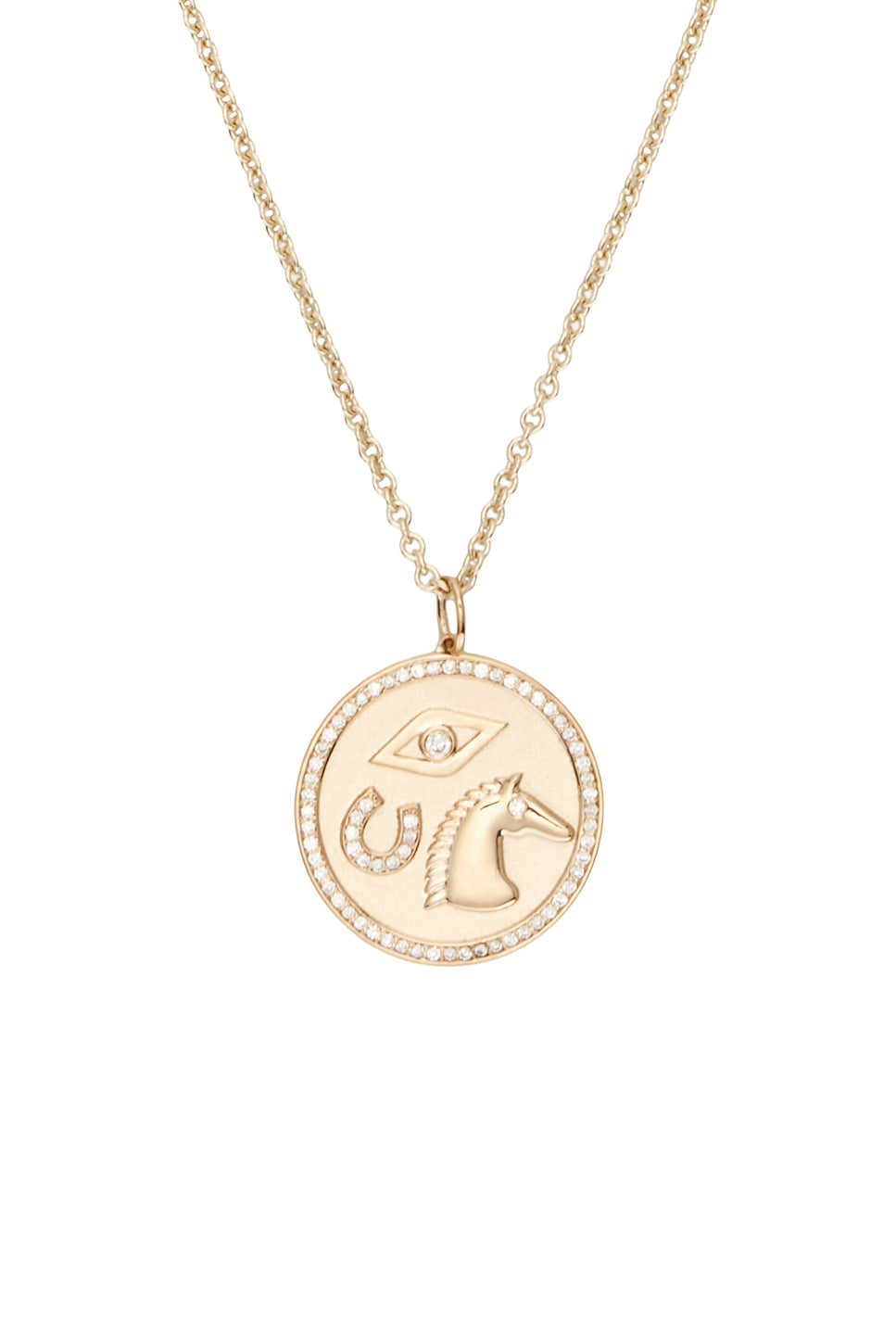 Equestrian Coin Necklace