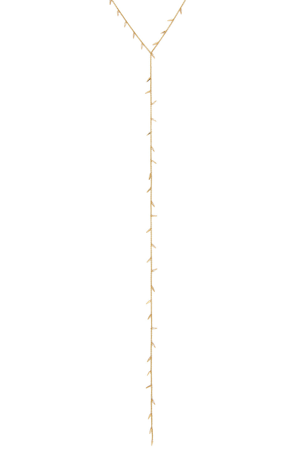 Small Pave Fringe Y Necklace