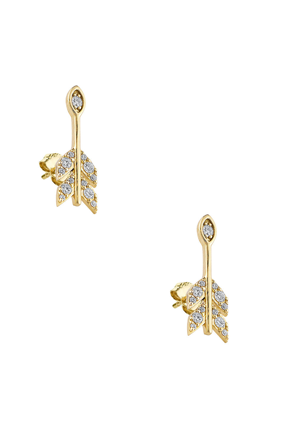 Marquise Protective Eye Arrow Stud Earrings