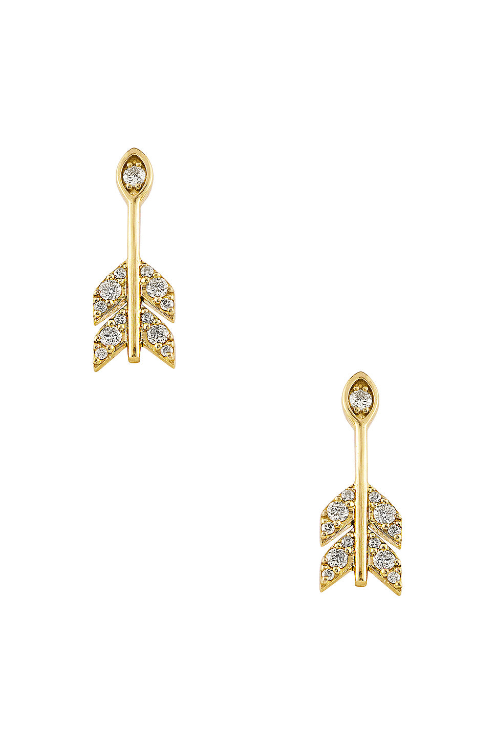 Marquise Protective Eye Arrow Stud Earrings