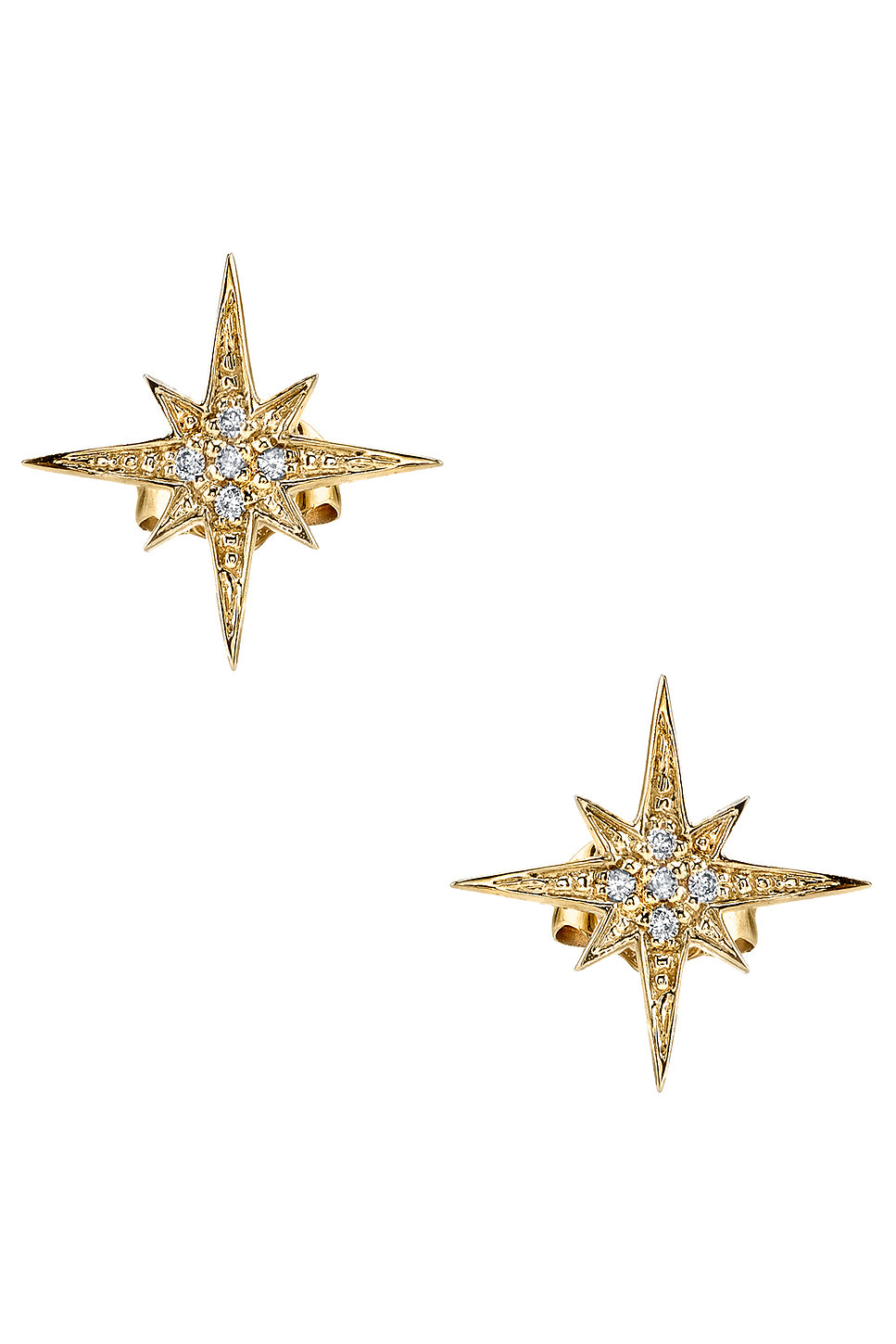 Small Starburst Stud Earrings