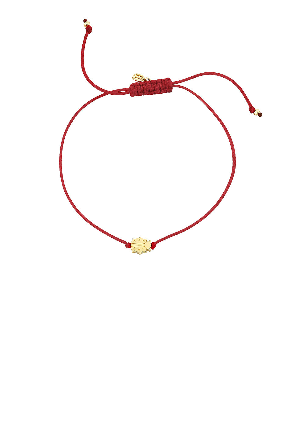 Tiny Pure Ladybug Cord Bracelet