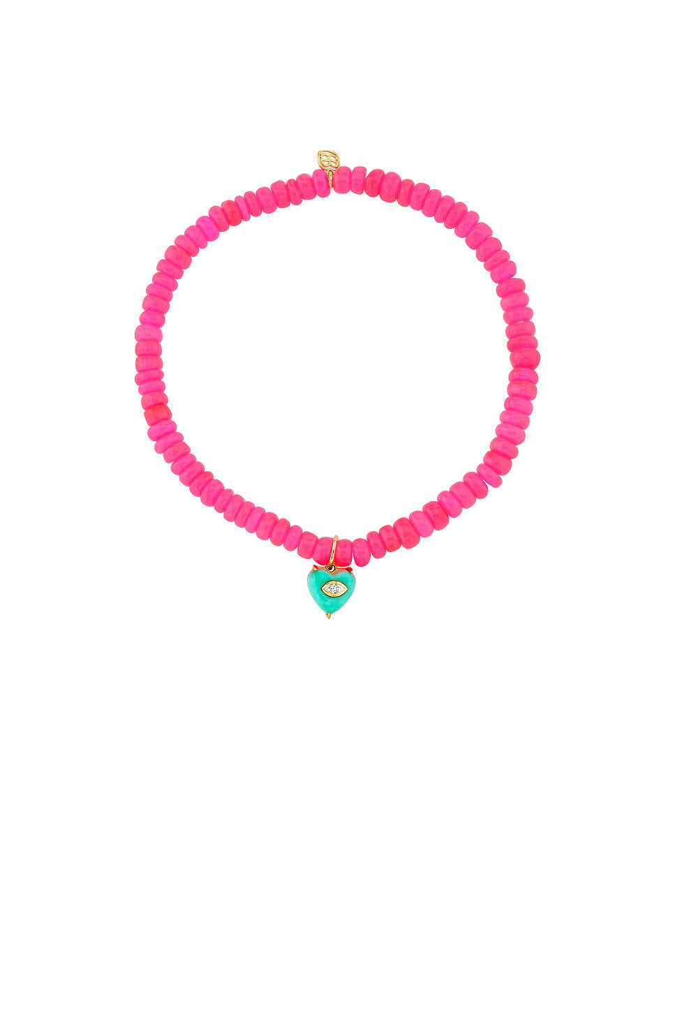 Marquise Bezel Heart Charm Bracelet
