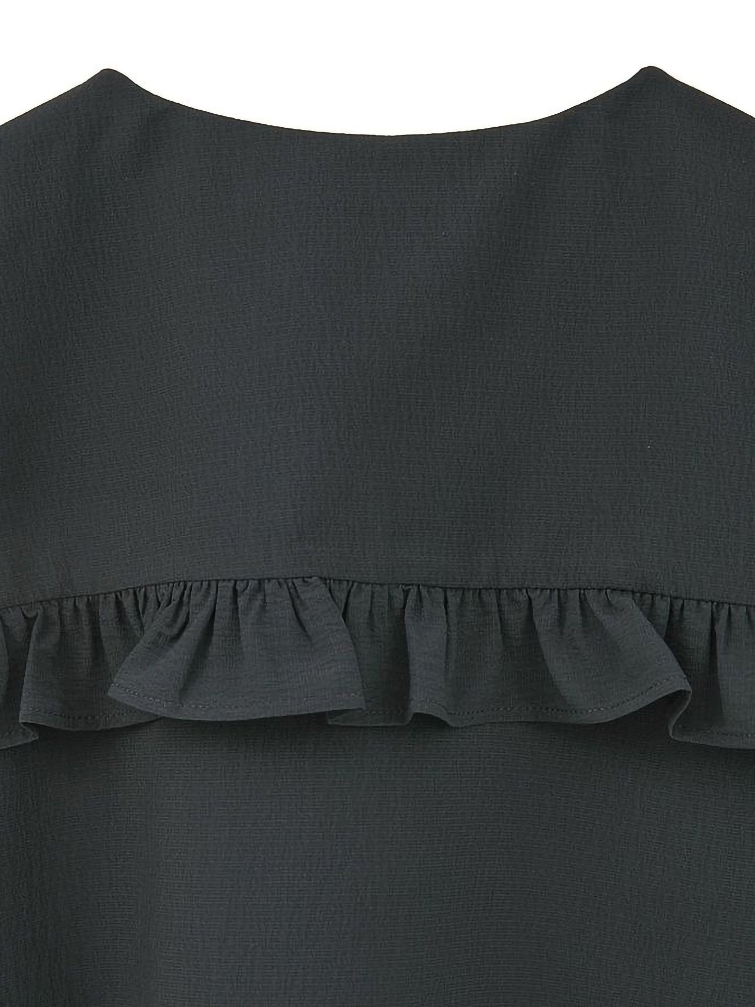 Sae Frilled Sailor Collar Blouse