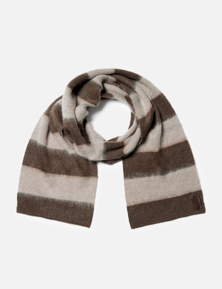 Wool Mohair Striped Scarf