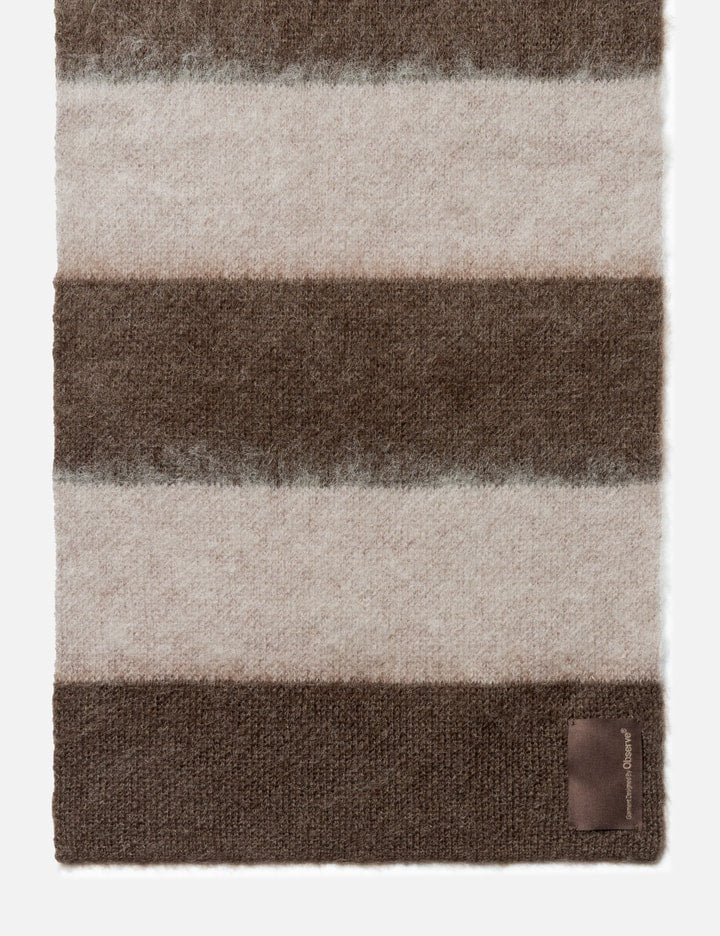Wool Mohair Striped Scarf