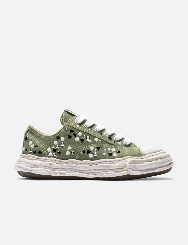 "PETERSON23" OG Sole Embellished Canvas Low-Top Sneaker